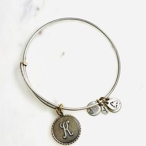 Elegant Silver Bracelet with Initial Charm